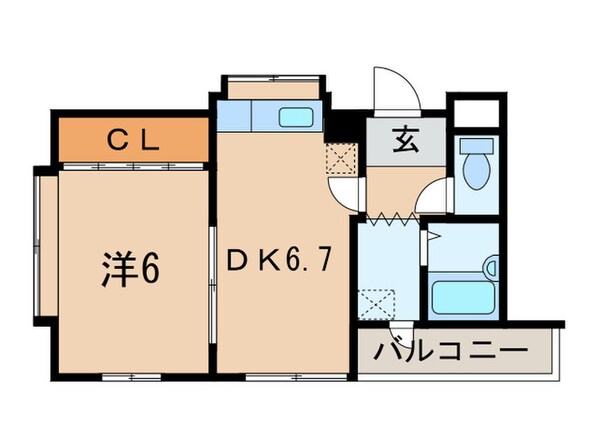 コーポ藤の物件間取画像